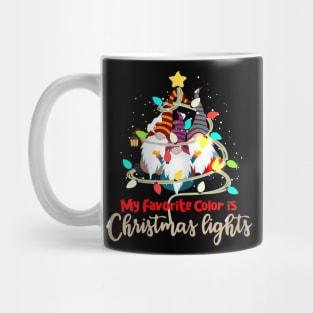 my favorite color is christmas lights Mug